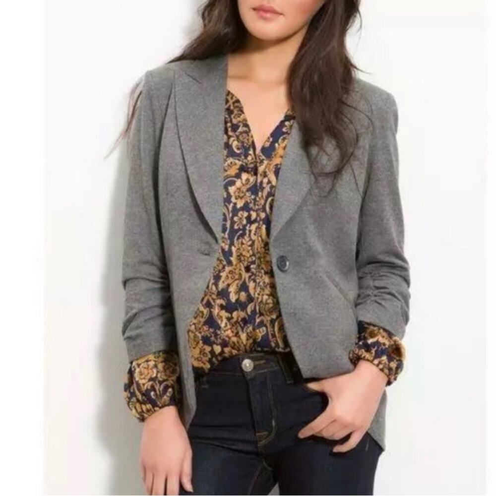 Gibson Preppy Business Casual Blazer in Gray Women's size Medium